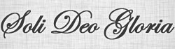 soli deo gloria